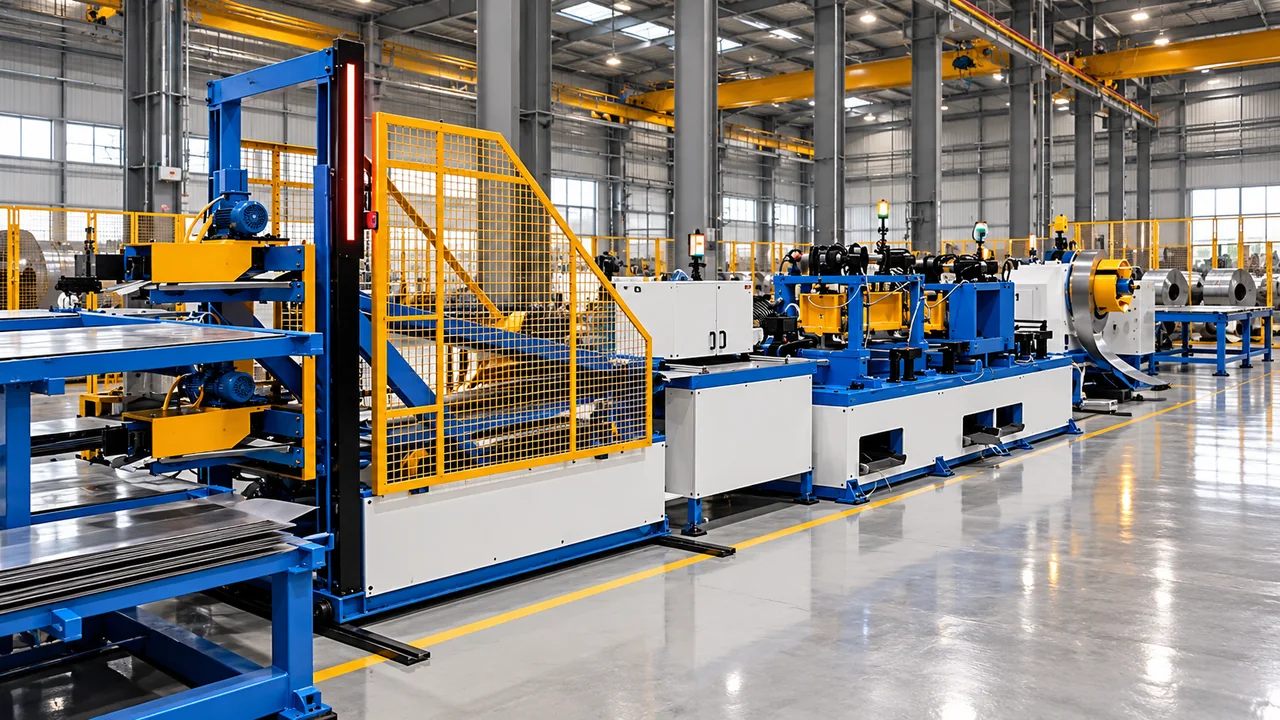 The stacking end of the automated lamination cutting line for MANZZA orders